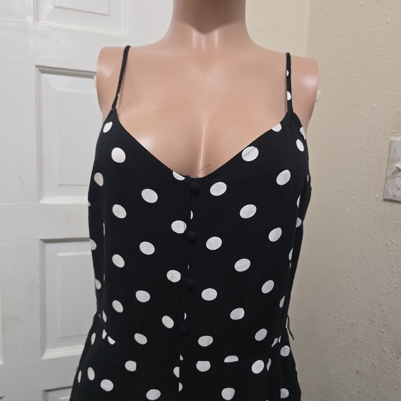 J. Crew Black and White Polka Dot Jumpsuit - Picture 4 of 9